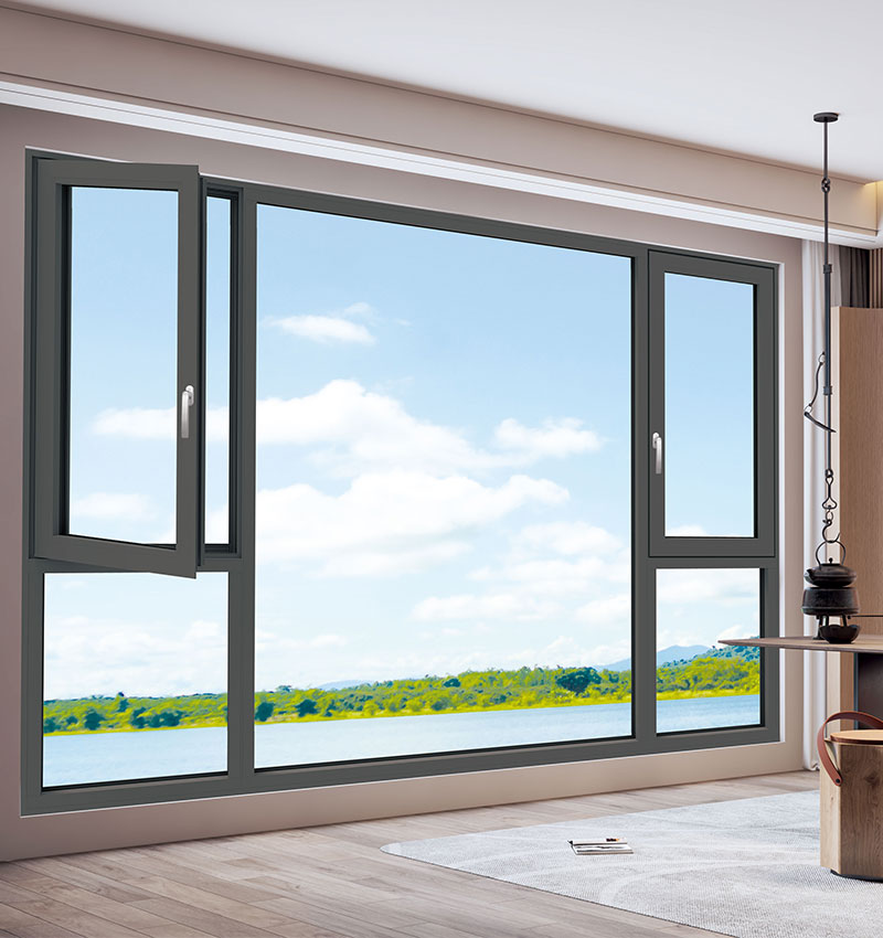 Thermal Break Casement Window Papasok na Pagbubukas